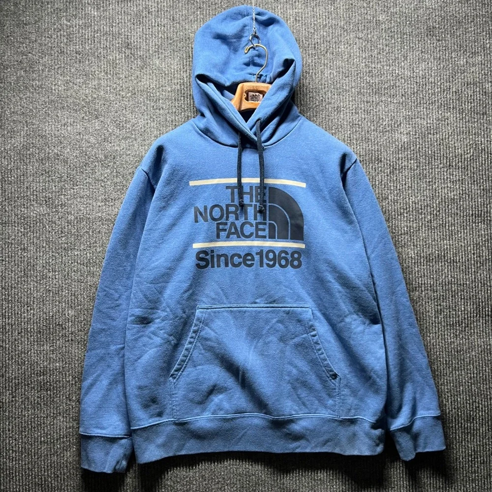 The North Face Hoodie Mens XL‎ Blue Pullover Sweatshirt Hooded Casual Outdoors